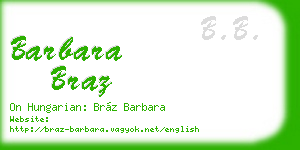 barbara braz business card