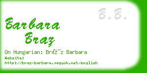 barbara braz business card